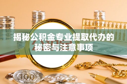 永吉揭秘公积金专业提取代办的秘密与注意事项