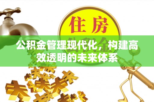 永吉公积金管理现代化，构建高效透明的未来体系
