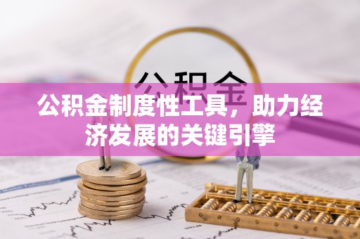 永吉公积金制度性工具，助力经济发展的关键引擎