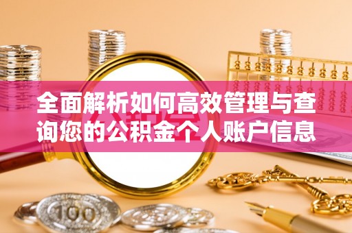永吉全面解析如何高效管理与查询您的公积金个人账户信息