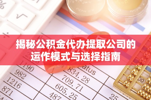永吉揭秘公积金代办提取公司的运作模式与选择指南