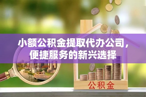 永吉小额公积金提取代办公司，便捷服务的新兴选择